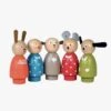 Moulin Roty Set De 5 Personnages En Bois -Moulin Roty 632421 1 gris