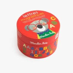 Moulin Roty Lettres Magnétiques En Carton 54 Pièces -Moulin Roty 661100 1 gris