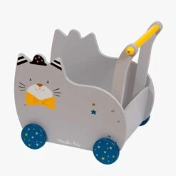 Moulin Roty Chariot De Marche Chat Fernand -Moulin Roty 666725 4 gris