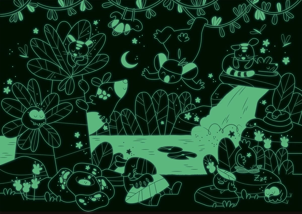 Moulin Roty Puzzle Phosphorescent La Cascade 24 Pièces 3 Moulin Roty Puzzle Phosphorescent La Cascade 24 Pièces