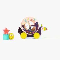 Moulin Roty Boîte à Formes à Tirer Pakou -Moulin Roty 668365 3 gris