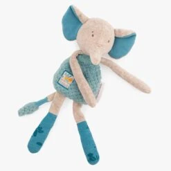 Moulin Roty Doudou-hochet Eléphant -Moulin Roty 669024 3 gris