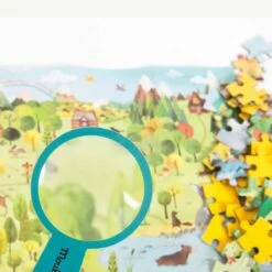 Moulin Roty Puzzle La Forêt 96 Pièces -Moulin Roty 712408 foret4 gris