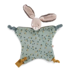 Moulin Roty Doudou Lapin Sauge -Moulin Roty Doudou Lapin sauge Trois petits lapins Moulin Roty 2 1