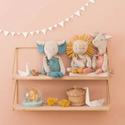 Moulin Roty Doudou-hochet Eléphant -Moulin Roty Doudouhochet Elephant Sous mon baobab Moulin Roty 3