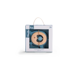 Moulin Roty Hochet Anneau De Dentition Bois Et Silicone Eléphant