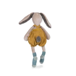 Moulin Roty Peluche Lapin Ocre -Moulin Roty Peluche Lapin ocre Trois petits lapins Moulin Roty 4 1