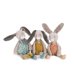 Moulin Roty Peluche Lapin Sauge -Moulin Roty Peluche Lapin sauge Trois petits lapins Moulin Roty 4 1