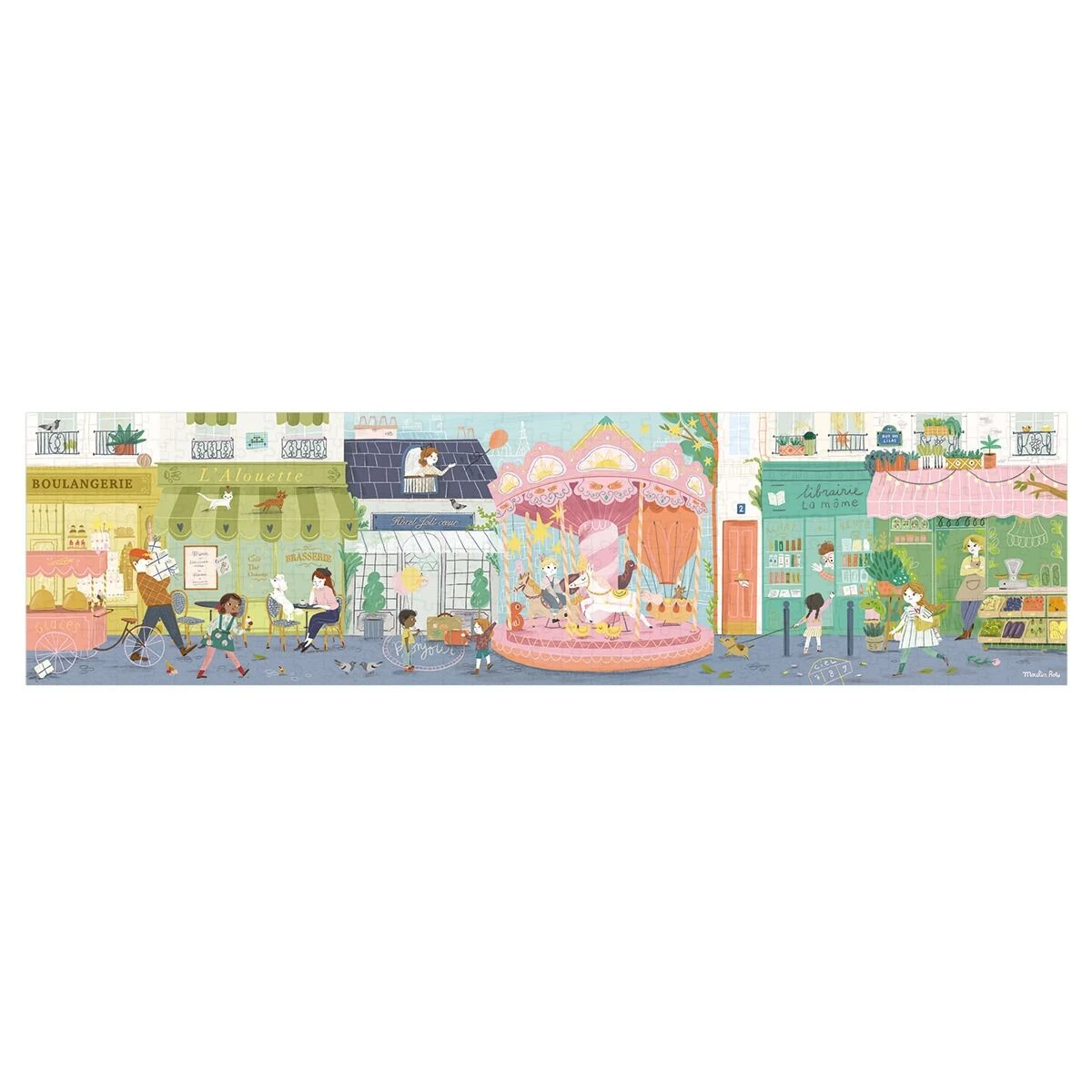 Moulin Roty Puzzle 10 Rue Des Lilas 350 Pcs – Image 4