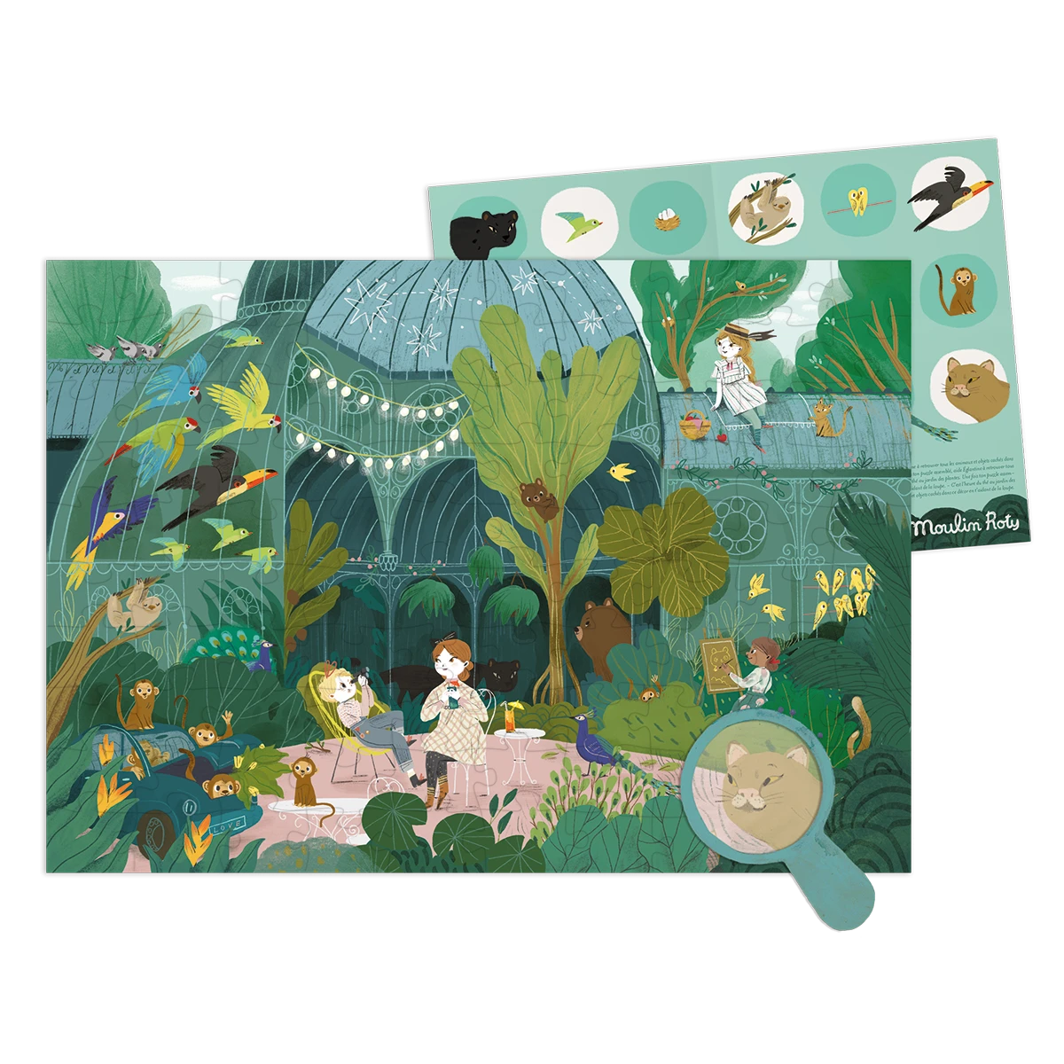 Moulin Roty Puzzle Au Jardin Des Plantes 100 Pcs – Image 3