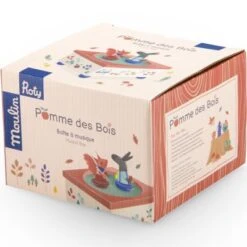 Moulin Roty Boîte à Musique Magnétique Pomme Des Bois -Moulin Roty boite a musique magnetique pomme des bois 2