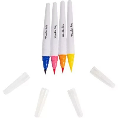 Moulin Roty Boîte De 12 Gros Feutres Pinceaux 5 Moulin Roty Boîte De 12 Gros Feutres Pinceaux – Image 3