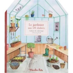 Moulin Roty Cahier De Coloriage Avec 120 Stickers Le Jardinier