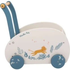 Moulin Roty Chariot De Marche Lion Sous Mon Baobab