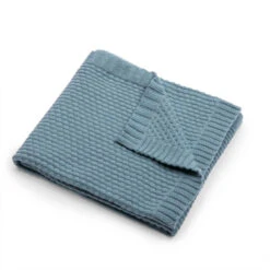 Couverture En Laine Mixte Bleue MOULIN ROTY Sous Mon Baobab -Moulin Roty couverture en laine mixte bleue moulin roty sous mon baobab 3