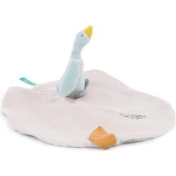 Moulin Roty Doudou Attache Sucette Petite Oie Olga Le Voyage D'Olga (personnalisable) -Moulin Roty doudou attache sucette petite oie olga le voyage d olga personnalisable 2