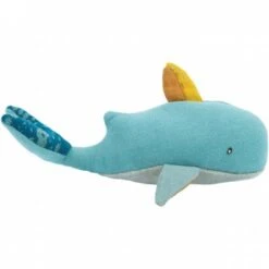 Moulin Roty Hochet Peluche Baleine Jospéphine Le Voyage D'Olga (18 Cm)