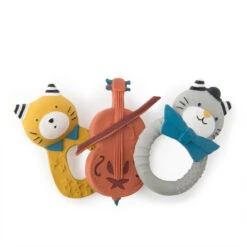 Anneau De Dentition En Caoutchouc Chat Gris MOULIN ROTY Les Moustaches -Moulin Roty lmo anneau caoutchouc chat gris 2