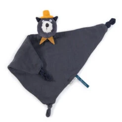 Moulin Roty Doudou Lange Chat Gris Foncé MOULIN RPTY Les Moustaches