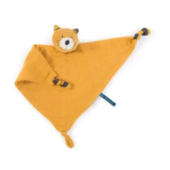 Doudou Lange Chat Moutarde MOULIN ROTY Les Moustaches