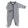 Pyjama En Jersey Gris Chiné 6m MOULIN ROTY Les Moustaches -Moulin Roty lmo pyjama jersey gris chine allover 3