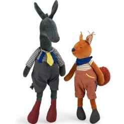 Moulin Roty Peluche Anatole L'âne Pomme Des Bois (49 Cm) -Moulin Roty peluche anatole l ane pomme des bois 49 cm 3