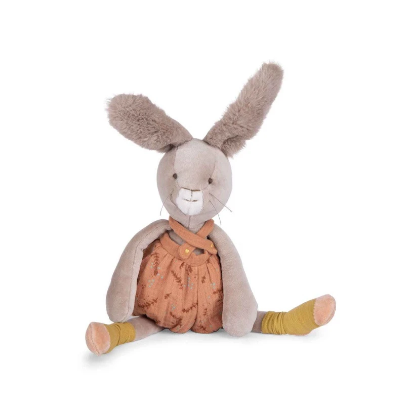 Peluche Lapin Argile MOULIN ROTY Trois Petits Lapins 4 Peluche Lapin Argile MOULIN ROTY Trois Petits Lapins – Image 2