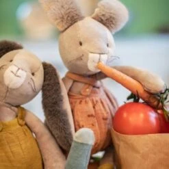 Moulin Roty Peluche Lapin Ocre Trois Petits Lapins (38 Cm) -Moulin Roty peluche lapin ocre trois petits lapins 38 cm 7