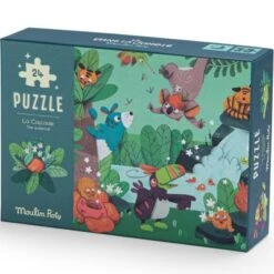 Moulin Roty Puzzle Phosphorescent La Cascade Dans La Jungle (24 Pièces) -Moulin Roty puzzle phosphorescent la cascade dans la jungle 24 pieces 4