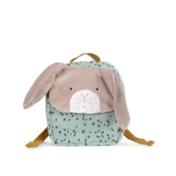 Sac à Dos Lapin Sauge MOULIN ROTY Trois Petit Lapins