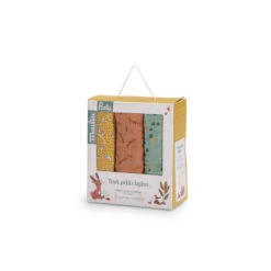 Set De 3 Langes Imprimés MOULIN ROTY Trois Petit Lapins -Moulin Roty set de 3 langes imprimes moulin roty trois petit lapins 12