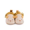Chaussons En Cuir Lion 0/6m MOULIN ROTY Sous Mon Baobab -Moulin Roty smb chaussons cuir oie bleu
