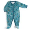 Pyjama En Velours Bleu Nuit 3m MOULIN ROTY Sous Mon Baobab -Moulin Roty smb pyjama velours bleu nuit 2