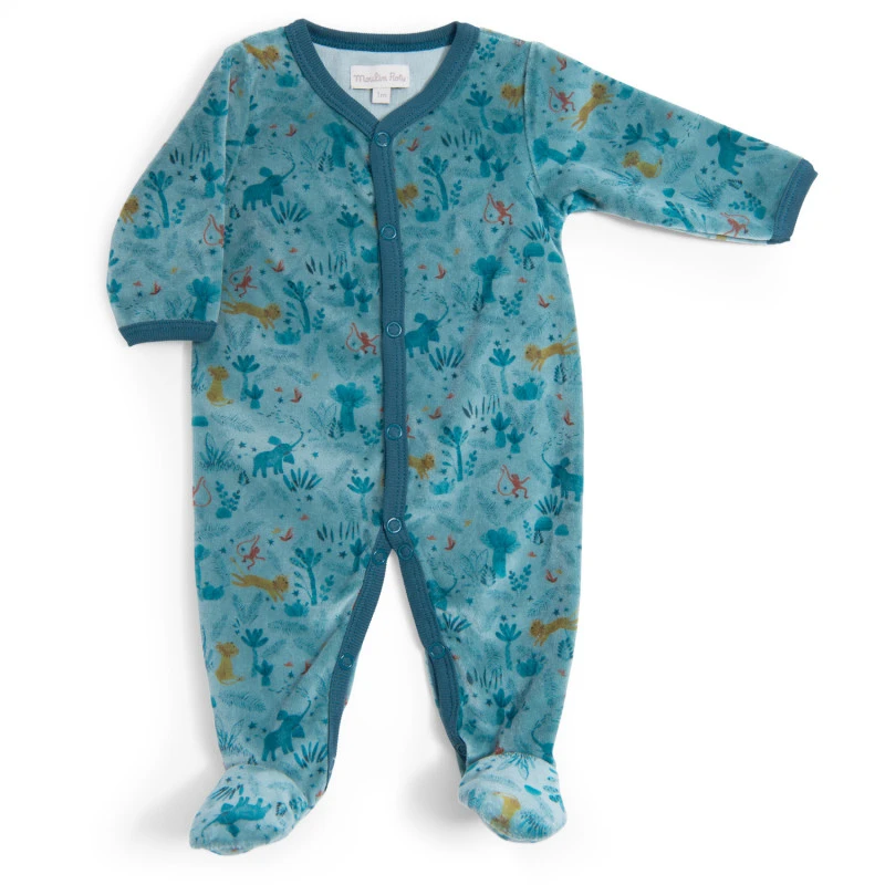 Pyjama En Velours Bleu Nuit 1m MOULIN ROTY Sous Mon Baobab 3 Pyjama En Velours Bleu Nuit 1m MOULIN ROTY Sous Mon Baobab