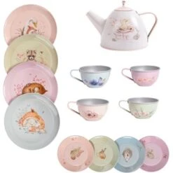 Moulin Roty Valise Dînette Service à Thé Les Rosalies